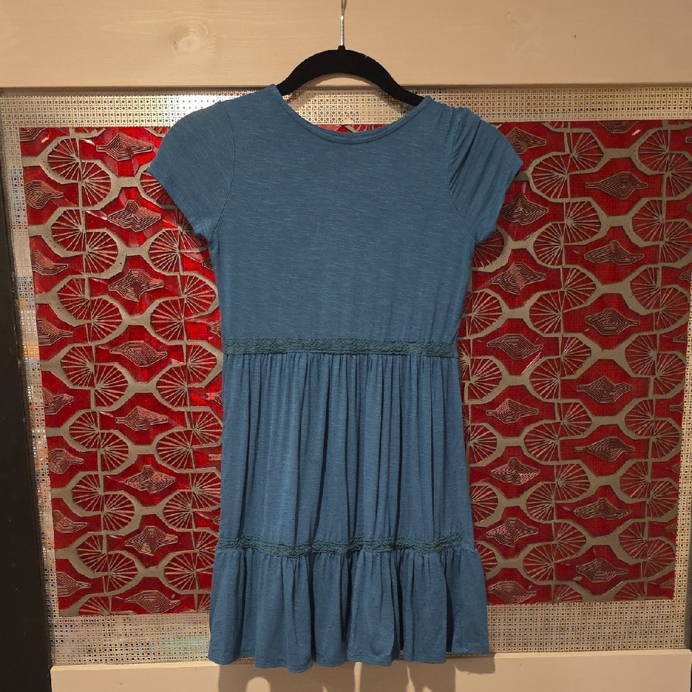 Art Class Teal Kids Dress